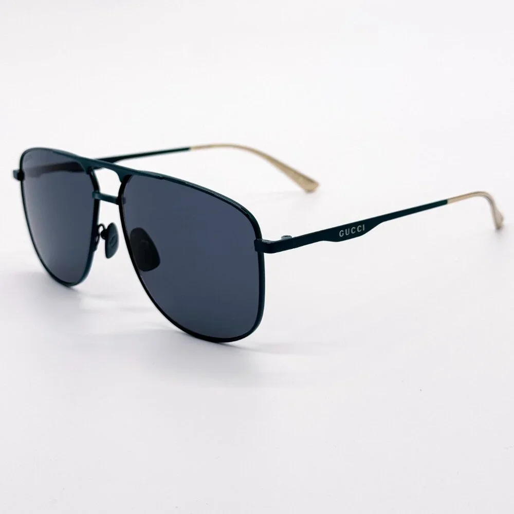 NEW GUCCI GG0336S 003 UNISEX AVIATOR SUNGLASSES GUCCI - Picture 6 of 10